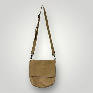 Calma 11600 Pebbled Leather Purse Handmade in Spain Crossbody Bag Blush‎ Sand